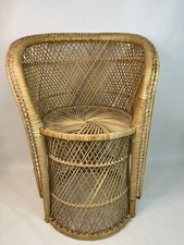 Sedia/Supporto Piante Vintage Retrò Bambino 24” Alta Boho Rattan