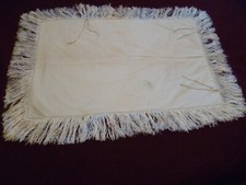 Vintage Ivory Coach Pram Layette Cover with Silk Fringing