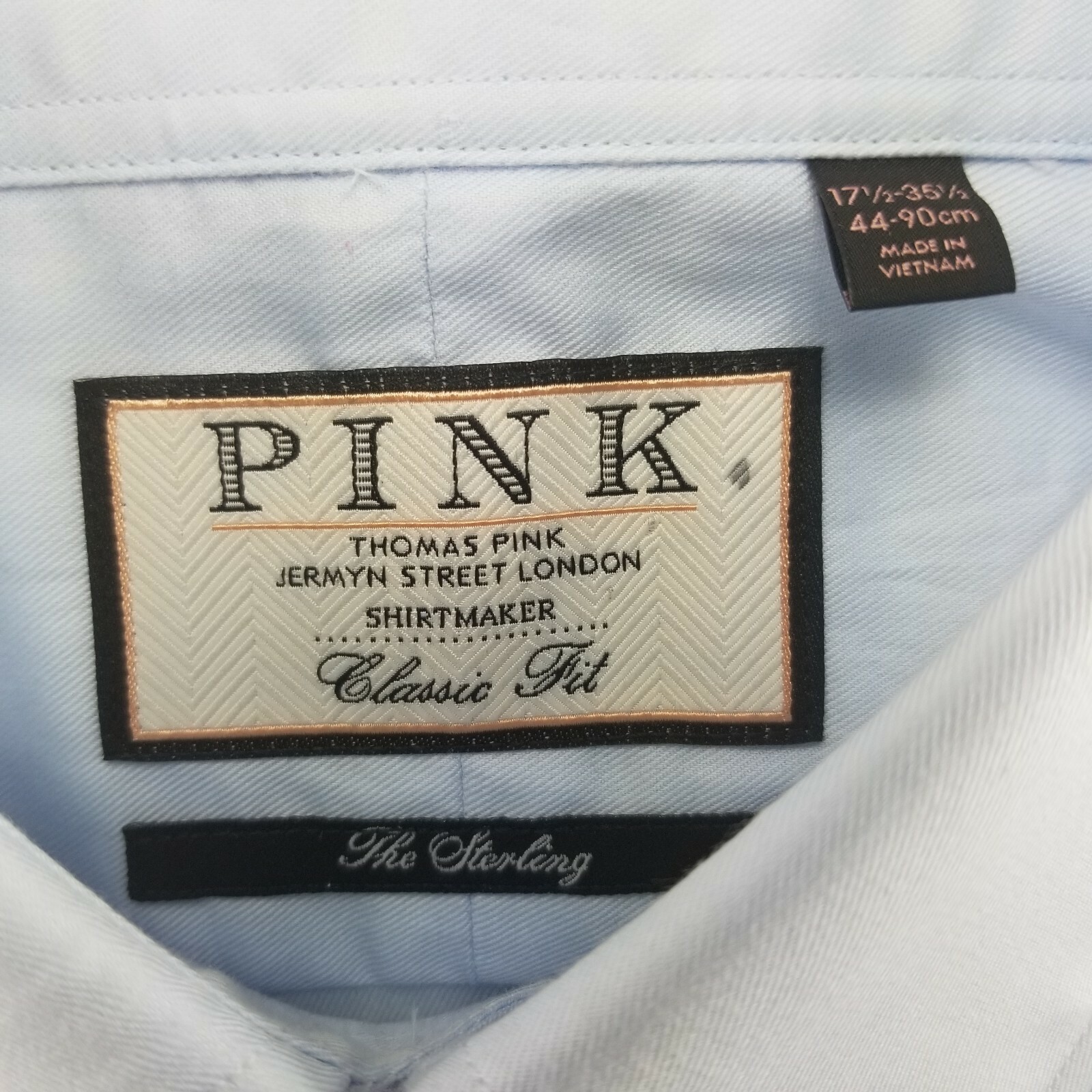 Thomas Pink Sterling Classic Fit Button 
