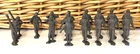 VTG 1960s MARX WWII German Soldiers Lot (16) Medium/Dark Gray Figures ~ 2.25"+/-