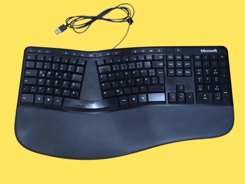 Microsoft Ergonomic Keyboard und Maus – Ergonomische Tastatur (QWERTZ-Layout)