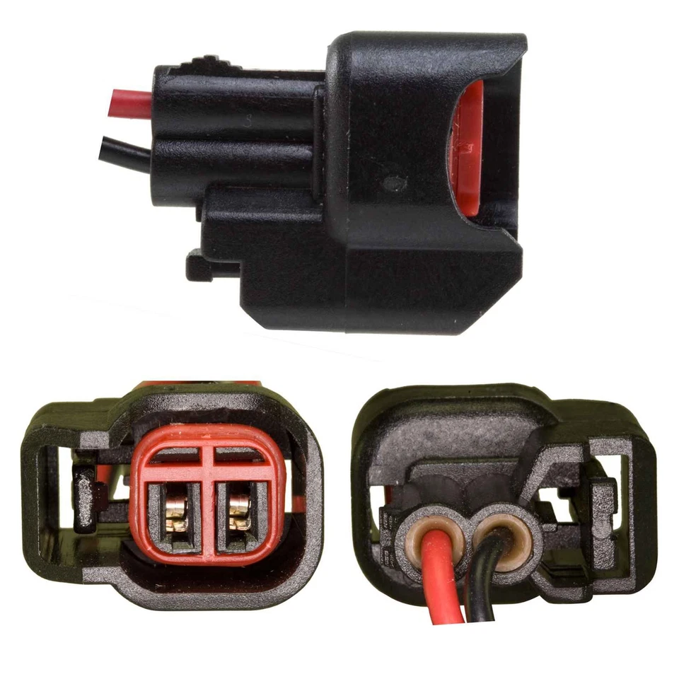 8x Conector 2 vías para inyector de combustible Chevrolet PT1763 Foto 2 de 2