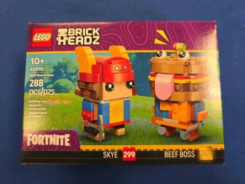 Lego #40910 Fortnite Brickheadz Beef Boss & Skye Factory Sealed Set