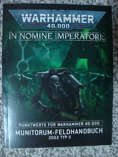 GW Warhammer 40.000 In Nomine Imperatoris Munitorum Feldhandbuch 2022 Typ II