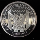 1/2 oz .999 Silver APMEX Round – Light Natural Toning – Bullion Coin