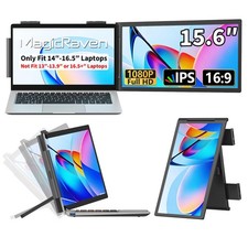 Laptop Screen Extender, 15.6" 1080P IPS Portable Monitor, Travel Monitor for ...