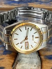 Vintage Seiko Quartz Day Date Watch Gold Tone 7N83-0011 Working Ladies