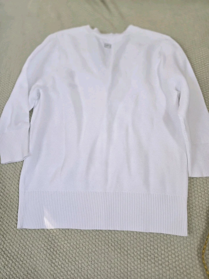 NWOT International Tennis Hall Of Fame Tennis Womens Cardigan/White/Medium - Image 4 of 4