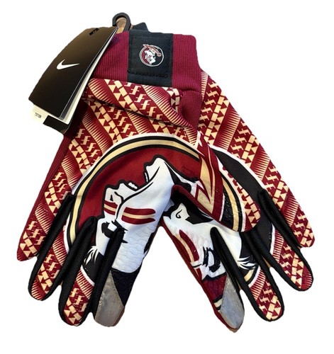 Nike FSU Florida State Seminoles Stadium Team Series Fußball Handschuhe Gr. XL Neu