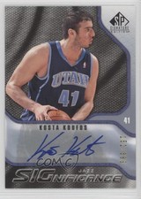 2009-10 SP Signature Edition SIGnificance 152/399 Kosta Koufos #S-KK Auto 0af
