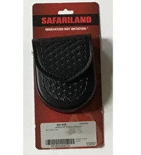 MODEL 90HS TOP FLAP HIDDEN SNAP HANDCUFF POUCH,BASKETWEAVE FOR HINGED CUFFS