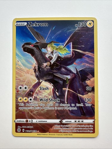 Zekrom Trainer Gallery Holo Pokémon Card TG05/TG30 2022 Brilliant Stars TCG