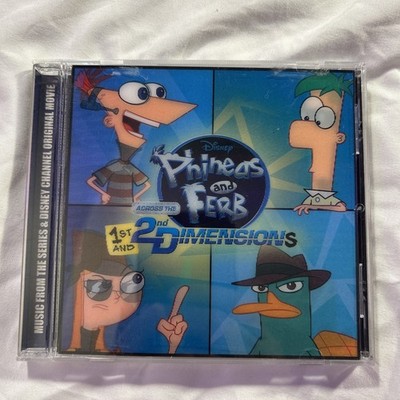 Phineas and Ferb Across The 1st and 2nd Dimensions CD Lenticular Cover Art