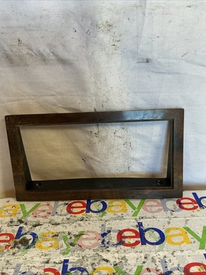 1985-1993 Cadillac DeVille Radio Trim Bezel Woodgrain OEM Voplex 1632086