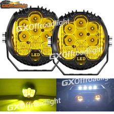 2pcs 5'' LED DRIVING FOG LIGHTS FIT TOYOTA TACOMA 4RUNNER 2010-2023 TUNDRA AMBER