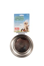Quick Lock Cage Bowls for Small Animals and Birds. 20oz Stainless
