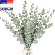 18Pcs Eucalyptus Stems Artificial Eucalyptus Leaves Stems Artificial Fake Flower
