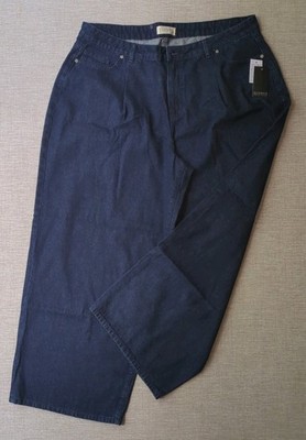 Eloquii Denim Jeans Size 16 Dark Wash Wide Leg High Rise Womens NWT