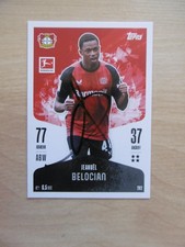 Jeanuel Belocia autograph signed TC Topps Bundesliga "Bayer 04 Leverkusen" 24/25