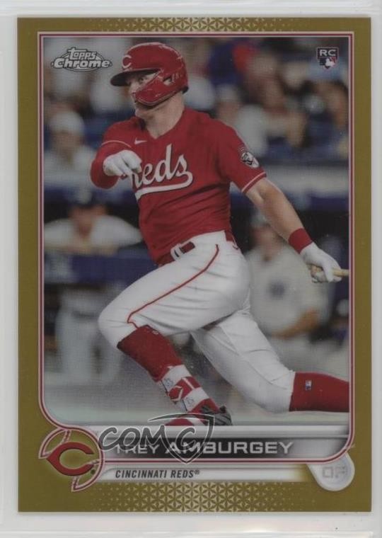 2022 Topps Chrome Gold Refractor /50 Trey Amburgey #61 Rookie RC