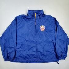 Vintage 80s Dunbrooke Sport Packable Windbreaker Jacket Blue USPS Sz XL