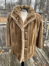 Tissavel France Vintage Acrylic Faux Fur Coat - Made in USA - Medium