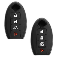 2 Key Fob Remote Skin Shell Case Cover Replacement for Nissan KR55WK48903