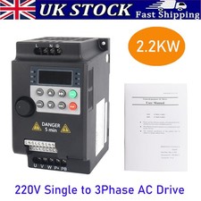 2.2KW 3HP 220V Variable Frequency Drive Inverter Converter VFD Single To 3 Phase