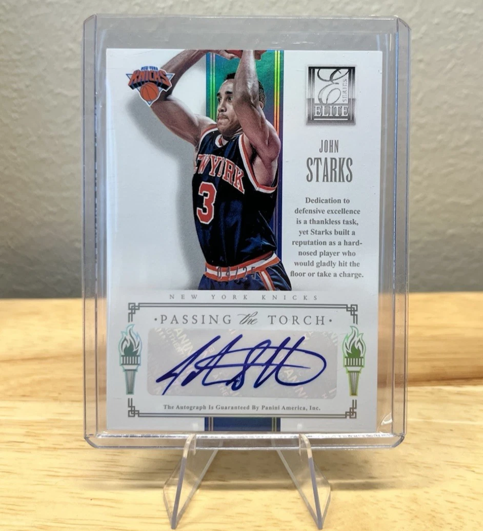 John Starks New York Knicks Basketball Serial Numbered Sports 