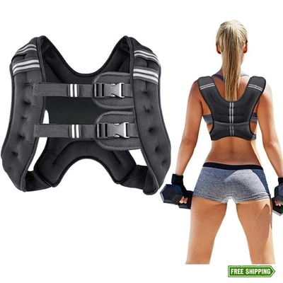 Prodigen Weighted Vest for Women and Men 8 12 16 20 25 30 Lbs with Reflective...