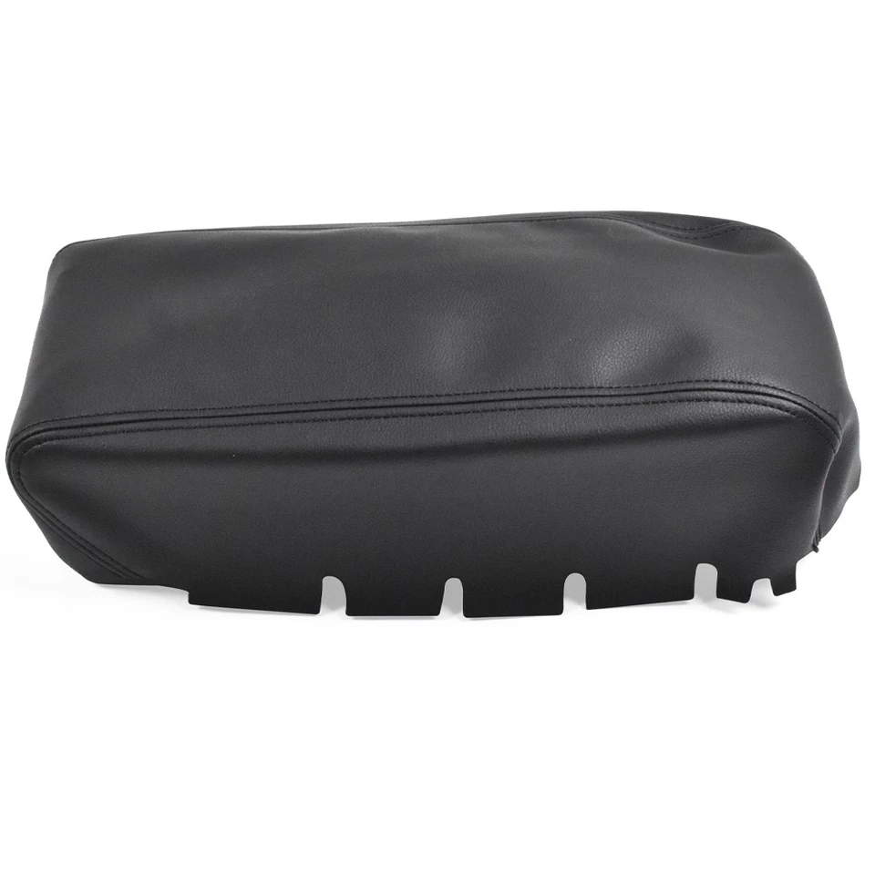 Cubierta reposabrazos tapa consola central cuero negro para Jeep Grand Cherokee 2011-2020 Foto 2 de 4