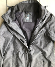 Damen Regenjacke McKinley Jacke Gr. 40 Grau Kapuze Outdoor Wanderjacke Aquabase