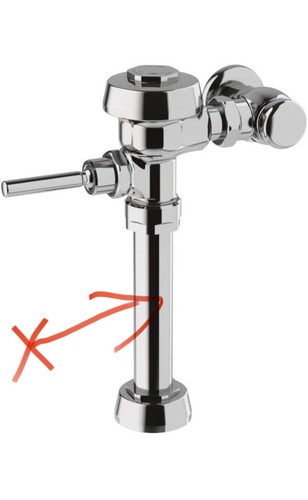 Sloan 111 ROYAL 1.6 GPF Flushometer Exposed Manual Flush 3010000 Missing Parts! - Picture 15 of 17
