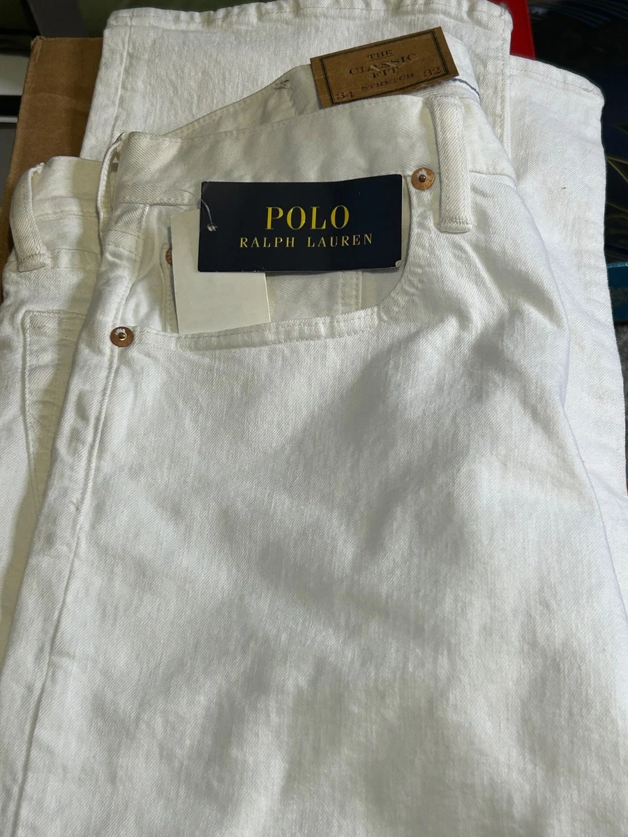 Polo Ralph Lauren White Classic Jeans for Men for sale | eBay