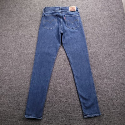 LEVIS 721 Jeans Womens Size 27 High Rise Skinny Medium Wash Stretch Denim 26x28