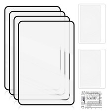 6 Pcs Page Magnifying Sheet 3X Lightweight Optical Plastic Glass, Black