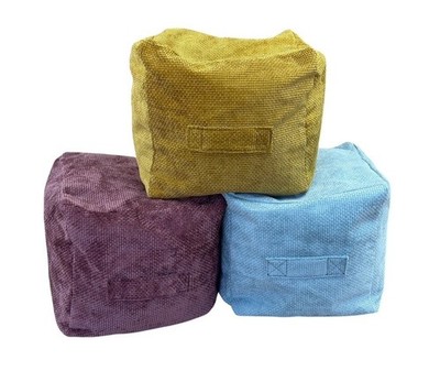 Weich gewebter Würfel-Sitzsack, Rutland-Gewebe, WASCHBARE Bezüge, Doppelreißverschluss, 2 Größen