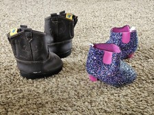 Build A Bear Workshop BAB Brown Cowboy Boots & High Heel Sparkly Boots