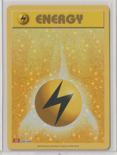 2023 Pokémon TCG Classic: Charizard Deck LIGHTNING ENERGY 34/34 MINT HOLO #7