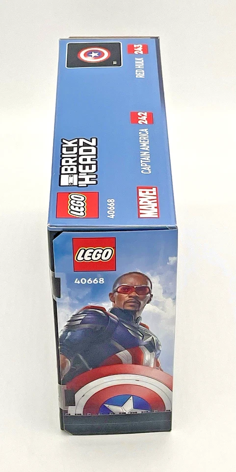 LEGO Brickheadz 40668 Capitán América y Hulk Rojo Marvel Sellado Nuevo en Caja Foto 3 de 4
