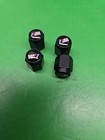 4 X WHEEL TIRE VALVE STEM CAPS COVERS-LOW PROFILE -LOGO BMW