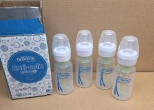 Dr. Brown's 4 oz Anti-Colic Options Narrow Baby Bottles   4 Pack, New