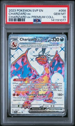 2023 POKEMON SVP EN-SV BLACK STAR PROMO #056 CHARIZARD EX PSA 10