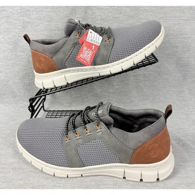 Rieker Timo 96 Sneakers Mens 8.5 Grey Mesh Antistress EU 41 Knit Cofort