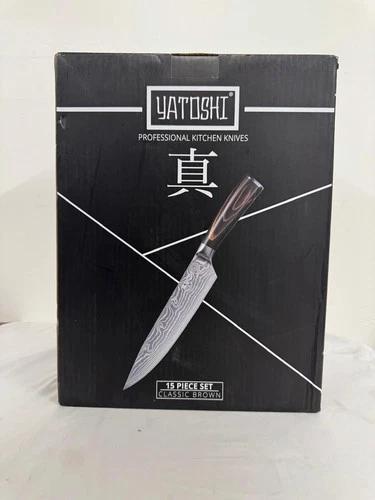 Yatoshi Professional Kitchen 15 Knife Block Set