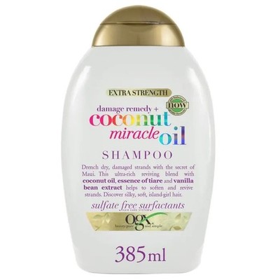 OGX Coconut Miracle Oil Shampoo Extra Strength 385ml Sulfate Free Hair Care