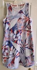 Tommy Bahama Island Zone Women's Medium Sheath Dress with Pockets Tropical Print