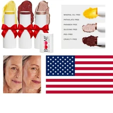 Elegant Boomstick Trio:  Blush, Highlighter & Moisturizer for Mature Skin