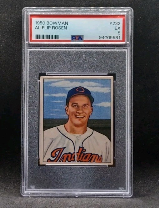 1950 Bowman #232 Al Rosen RC PSA 5