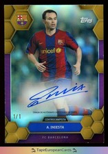1/1 One of One Andres Iniesta Topps Fan Set 2024 FC Barcelona Auto Autograph